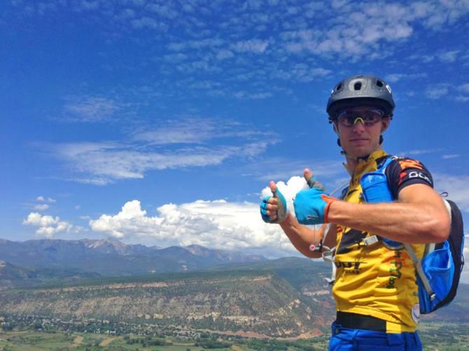 Preriding the Durango Big Mountain Enduro course.