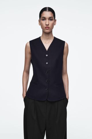 Double-Faced Wool Vest