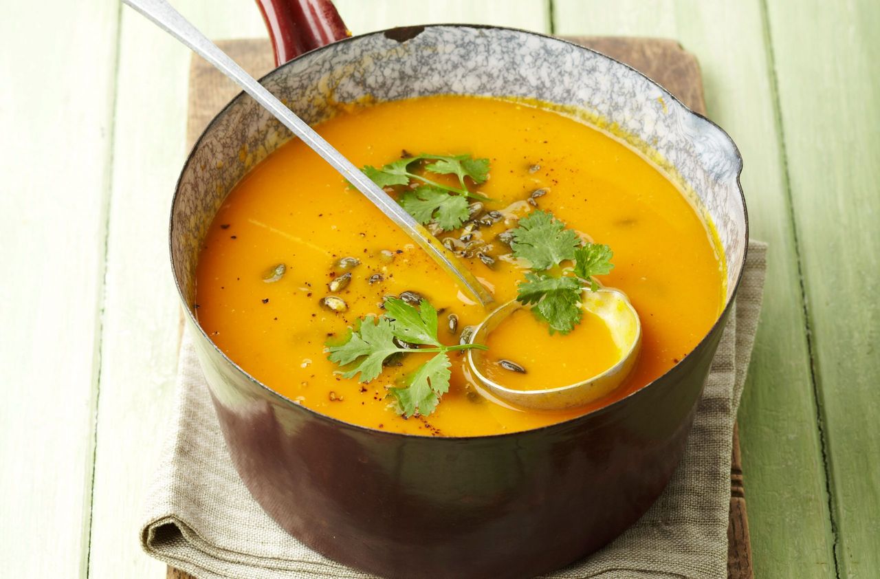 Pumpkin and orange soup