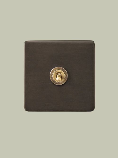 One Gang 2 Way Florence Toggle Switch in Bronze