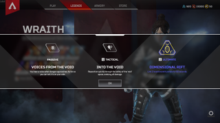 Apex Legends Wraith abilities & ultimate