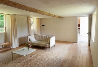 john pawson's living room in his oxfordshire home