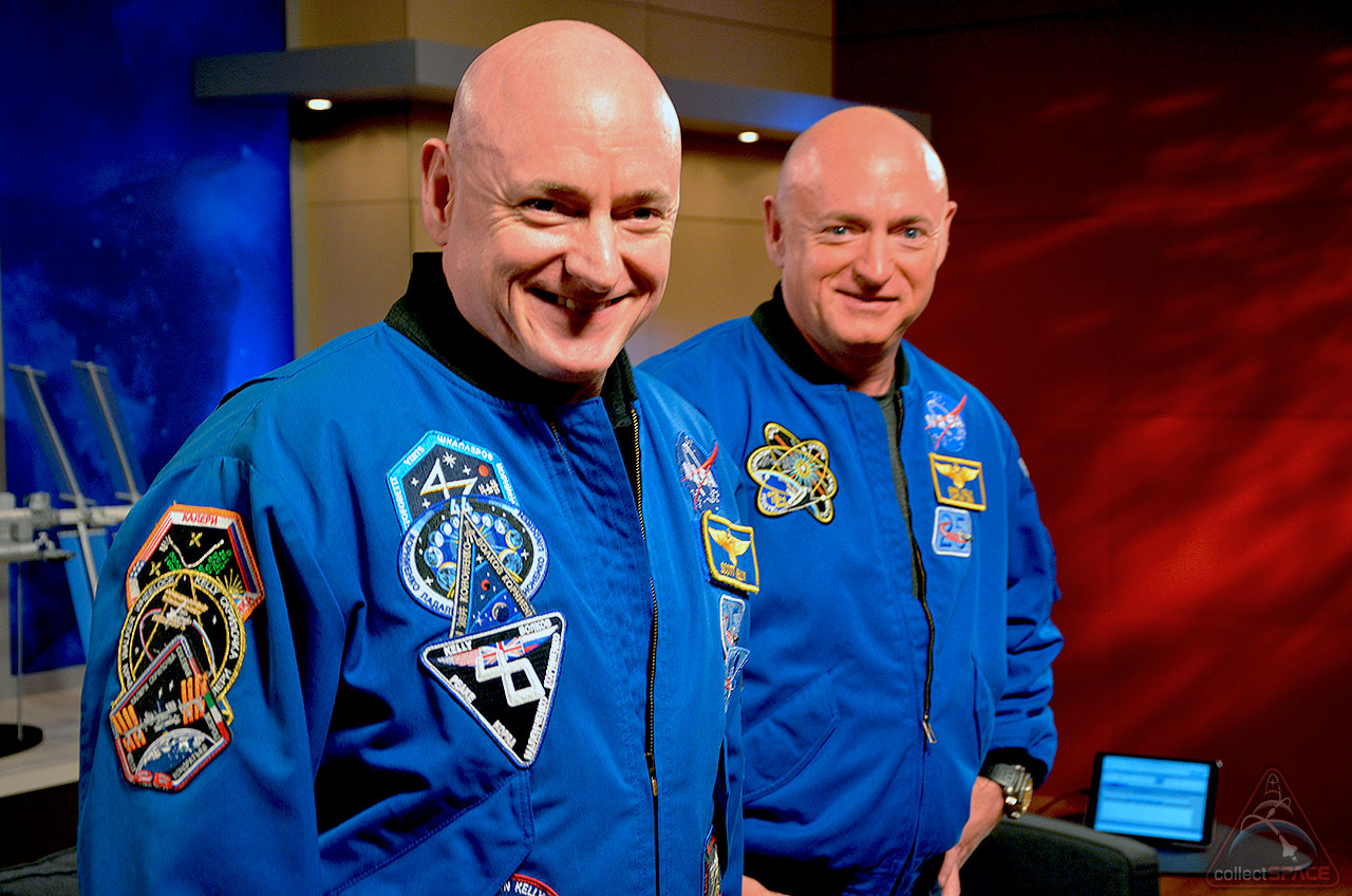 Astronauts Scott and Mark Kelly 