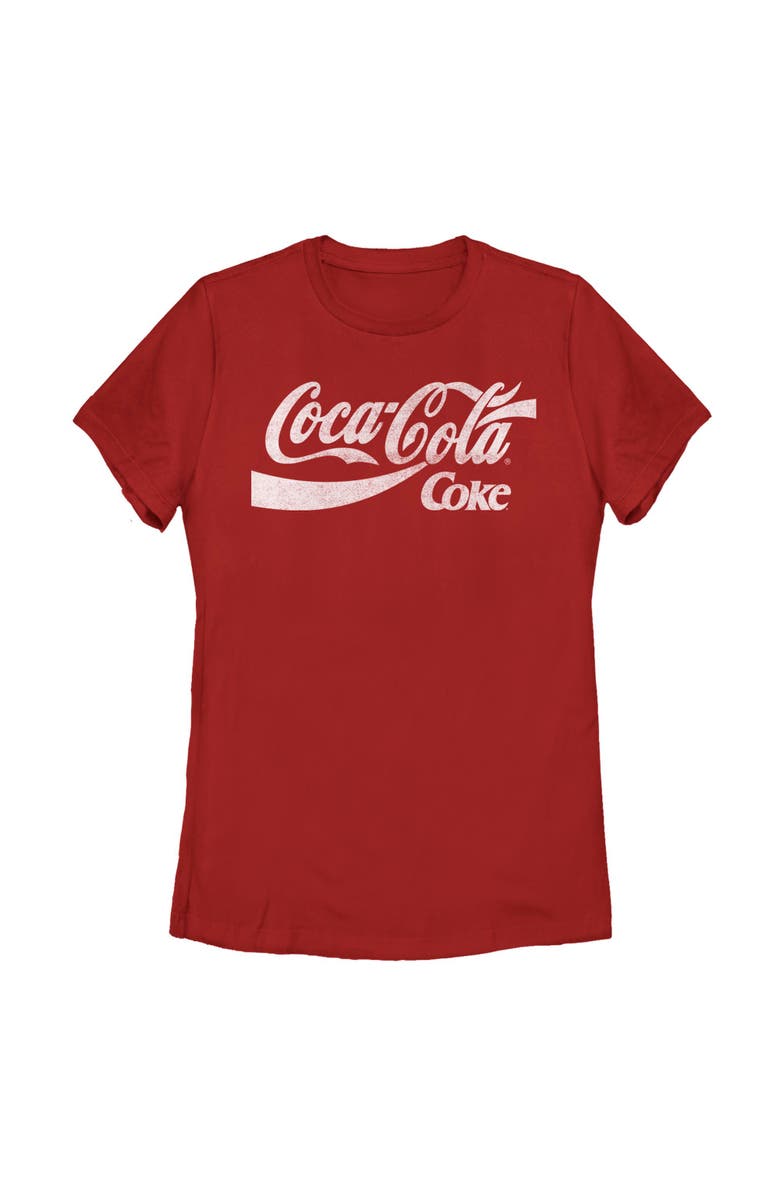 Women's Coca Cola Distressed Classic Logos Graphic T-Shirt