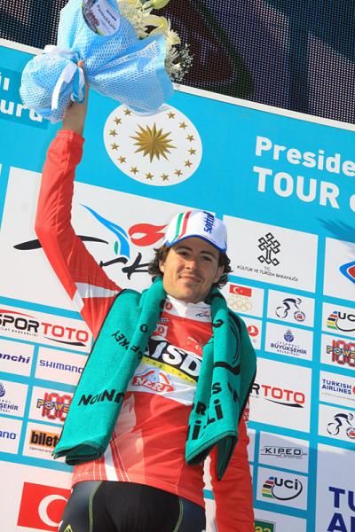 Diego Caccia (ISD - Neri) leads the mountains classification.