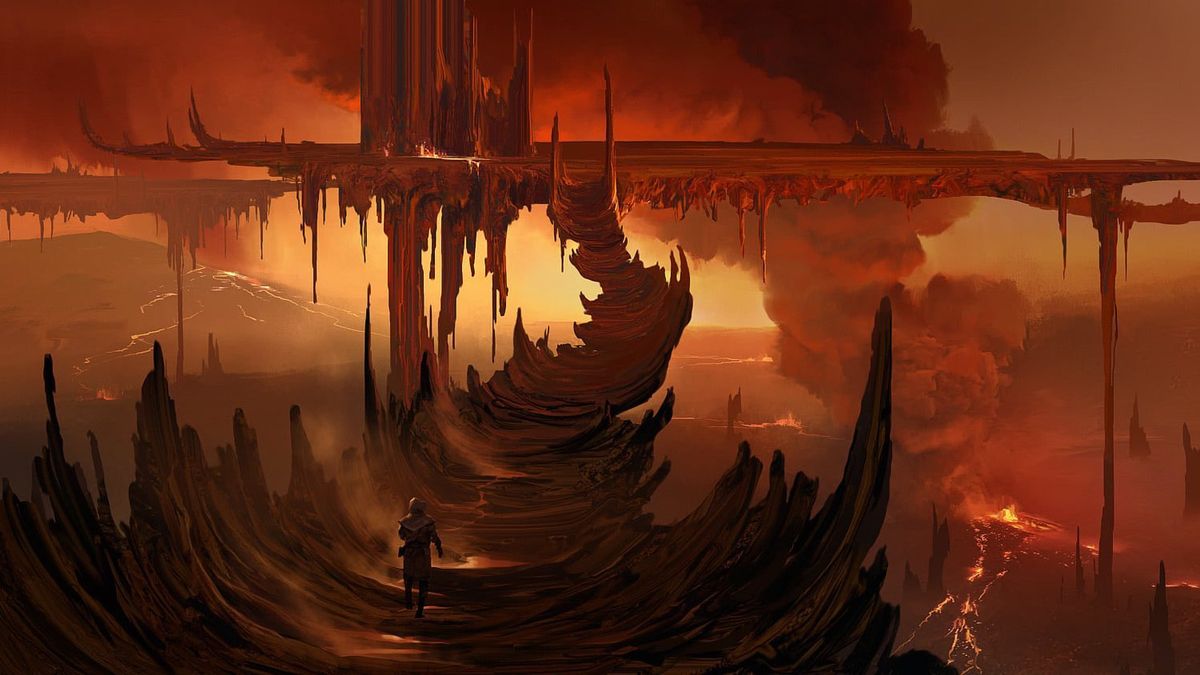 Concept art for Valhalla&#039;s new realm of hellfire