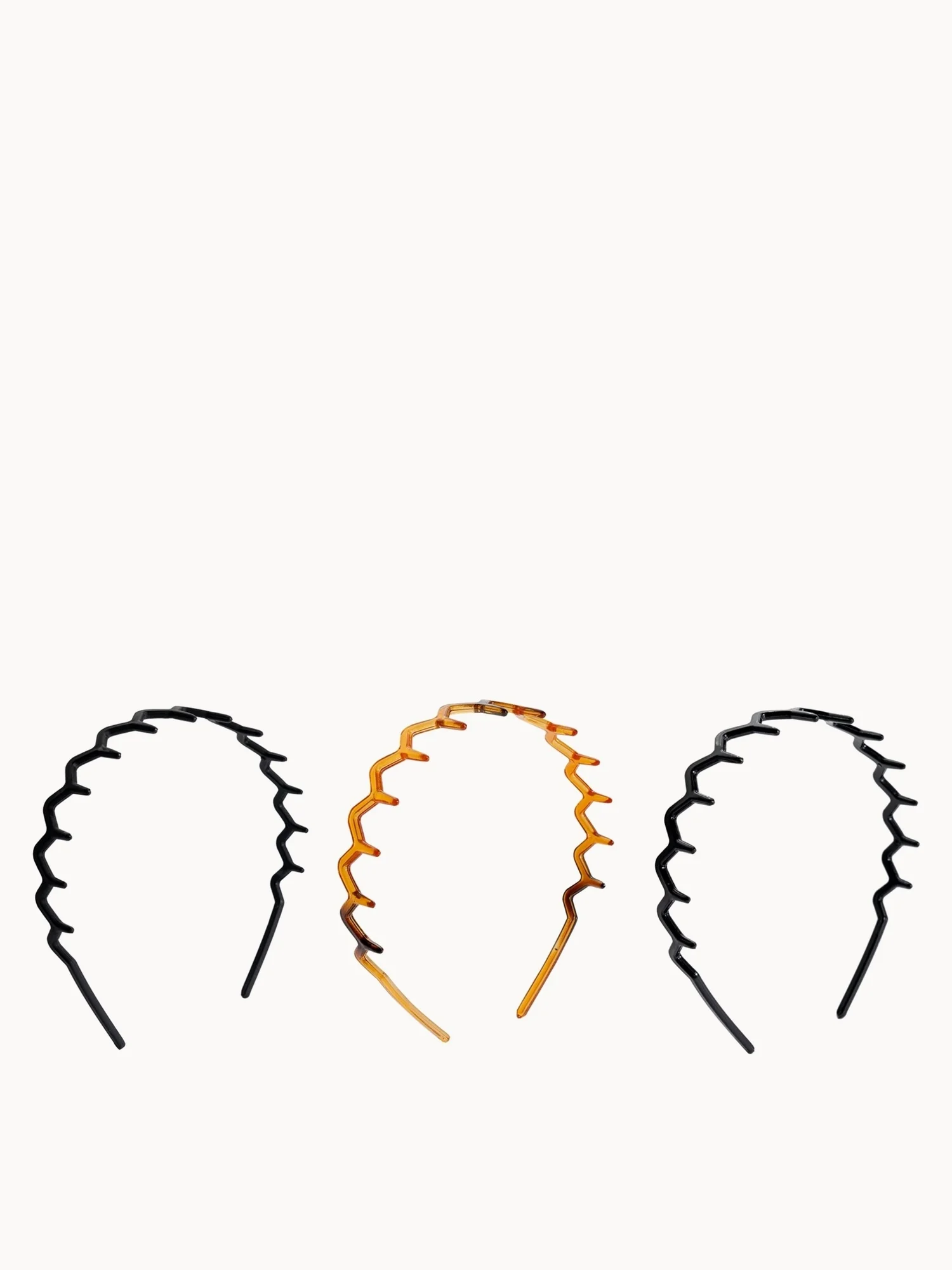 Brushworks Zig Zag Headband - 3 Pack