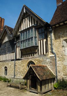 Designed for a St Bernard, Dido, the kennel at Ightham Mote, Kent is Grade I listed. Credit: Getty