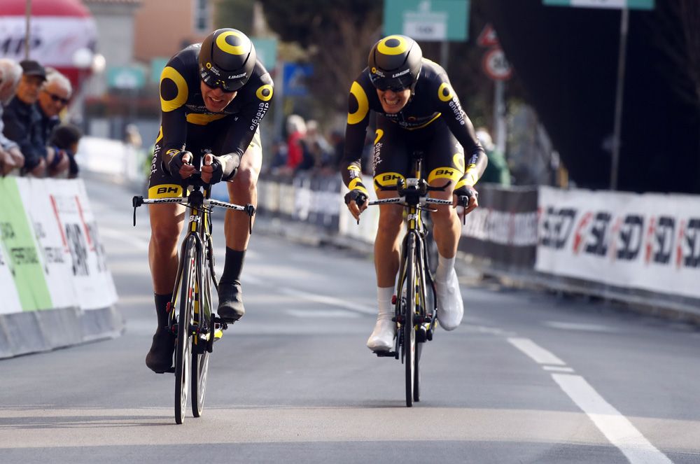 Direct Energie finished with two riders in the unusual split-team TTT