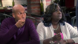Keegan-Michael Key and Retta as Joe and Donna on Parks and Recreation