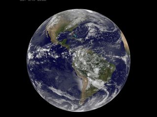  Satellite View of the Americas on Earth Day