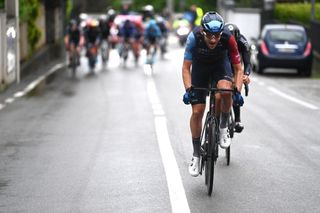 CASSANO MAGNAGO ITALY MAY 20 Derek Gee of Canada and Team Israel Premier Tech competes during the 106th Giro dItalia 2023 Stage 14 a 194km stage from Sierre to Cassano Magnago UCIWT on May 20 2023 in Cassano Magnago Italy Photo by Tim de WaeleGetty Images