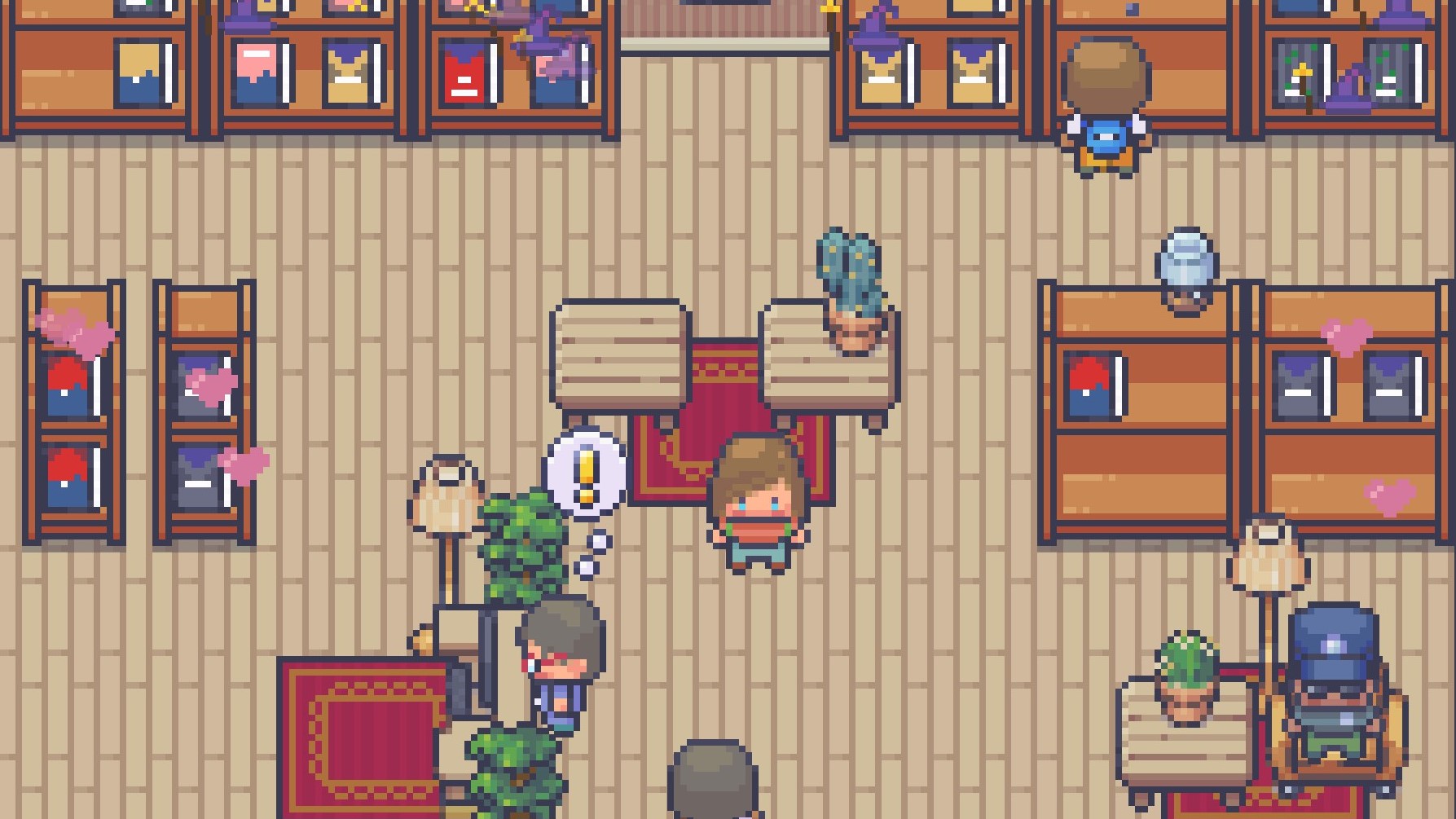 My two loves, books and cozy games, meet again in this tiny shop sim demo