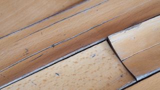 damaged wooden flooring