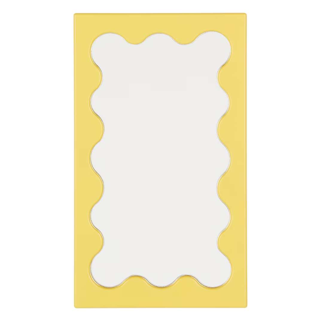 Ssense Exclusive Yellow Curvy Micro Mirror