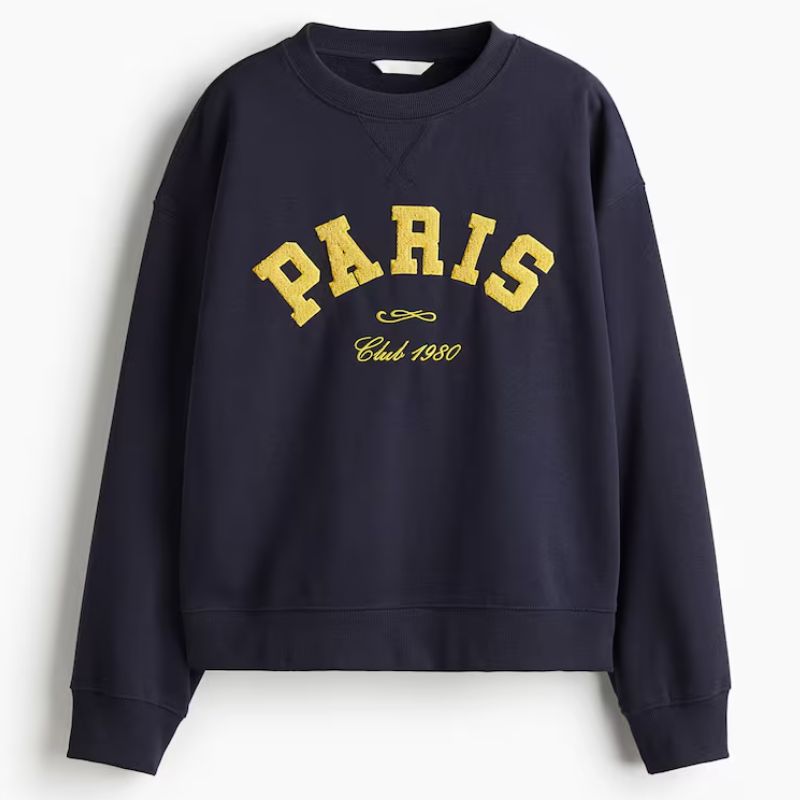 jumper with Paris graphic text