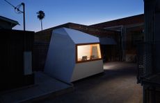The ‘Lighthouse’ micro-building is a small yet versatile office space for LA based architecture and design studio Knowhow Shop. 