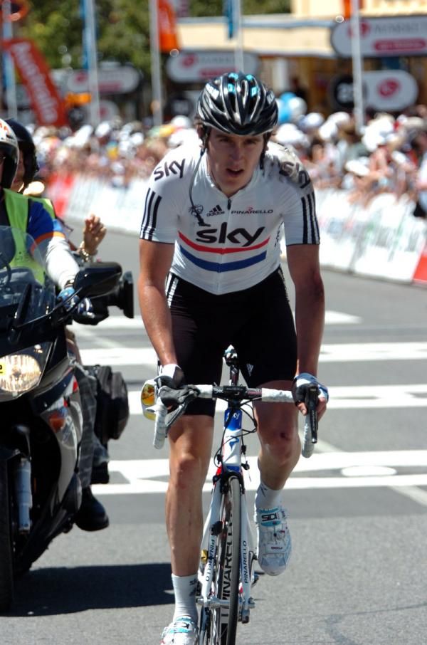 Geraint Thomas(Sky) in the British road jersey