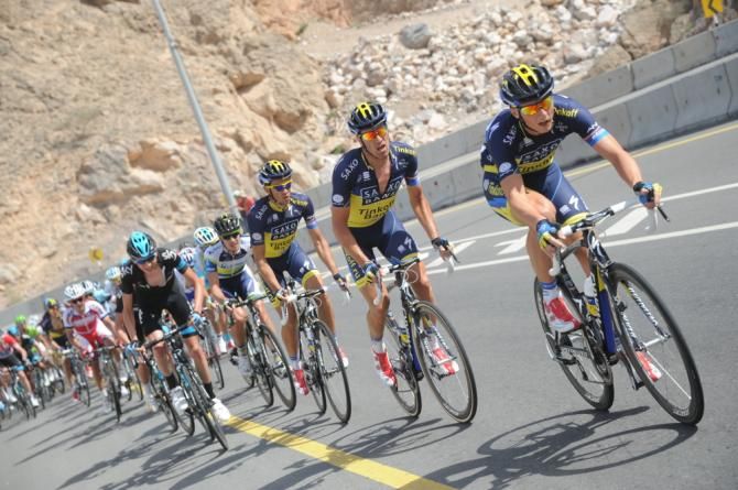Team Sky sets the pace