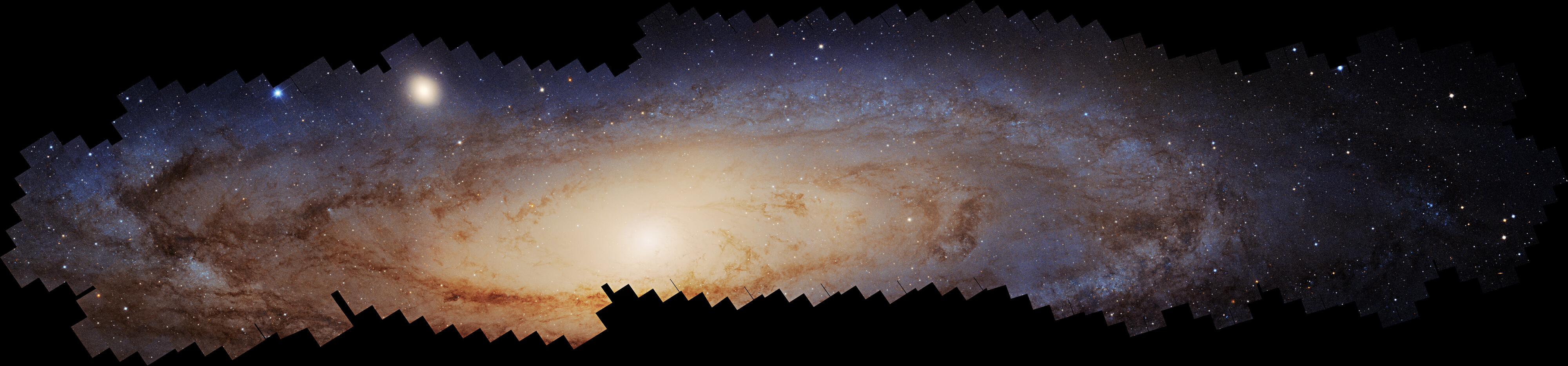 Andromeda's complete mosaic captured by Hubble