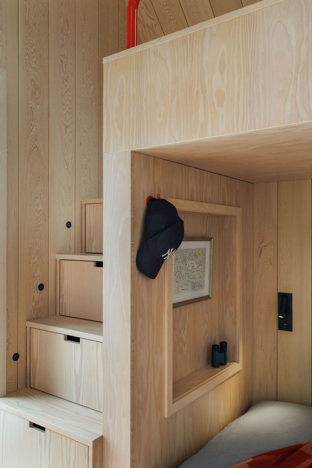 Wood-lined Canadian cabin interiors