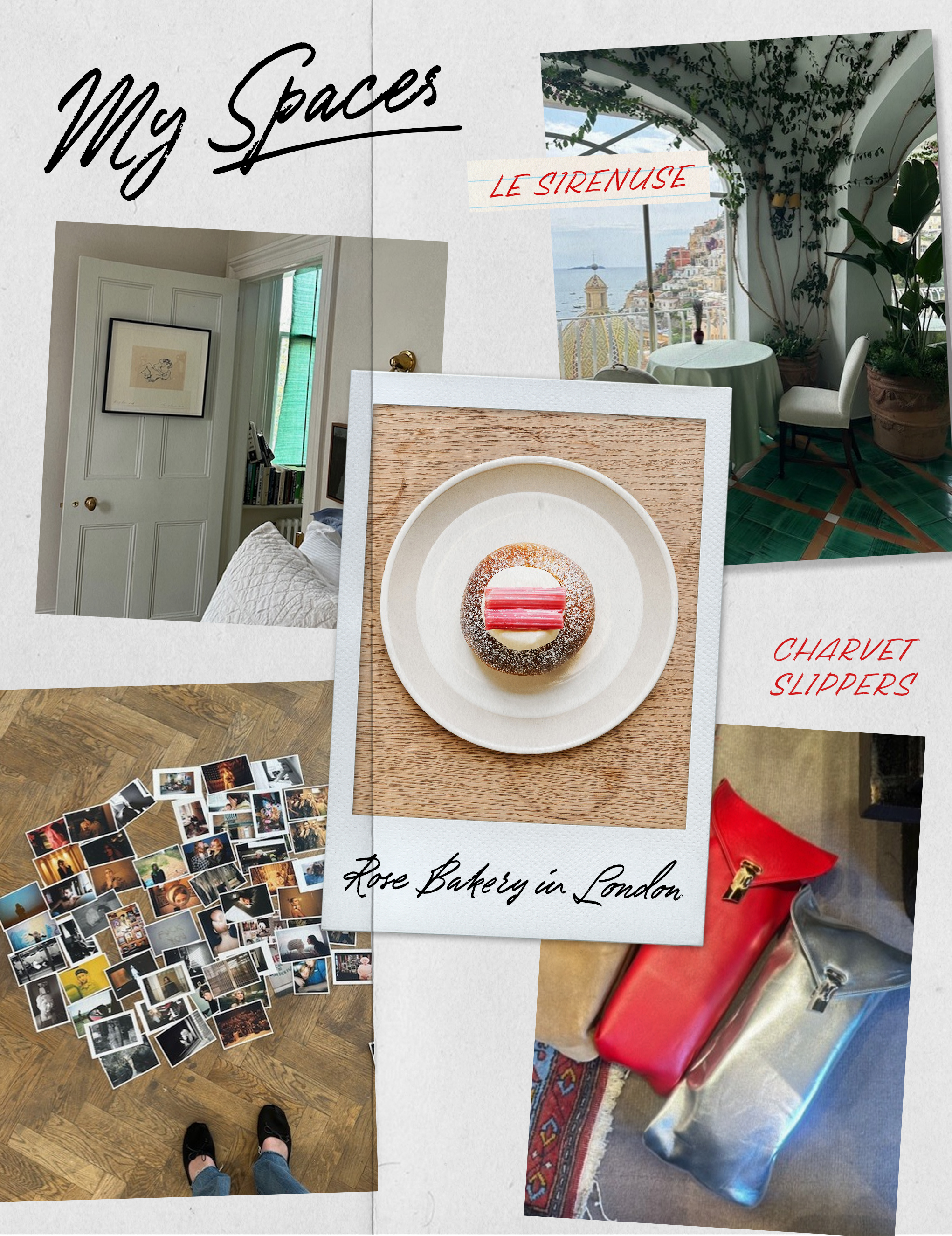 collage of images featuring Alexa Chung&#039;s style, work, taste, and takes