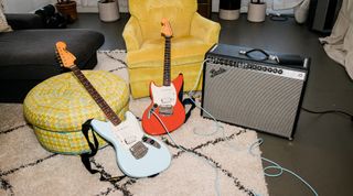 Fender&#039;s newly re-issued Kurt Cobain signature Jag-Stang guitar