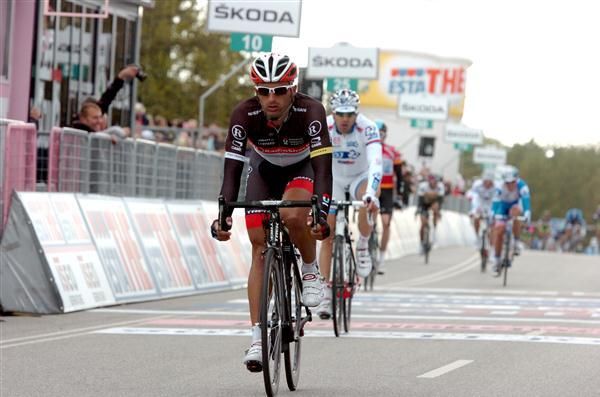 Daniele Bennati finished in eighth place at stage two of the 2012 Giro d'Italia