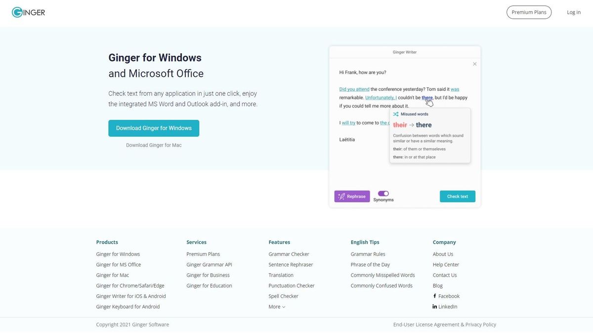Ginger writing tool review TechRadar