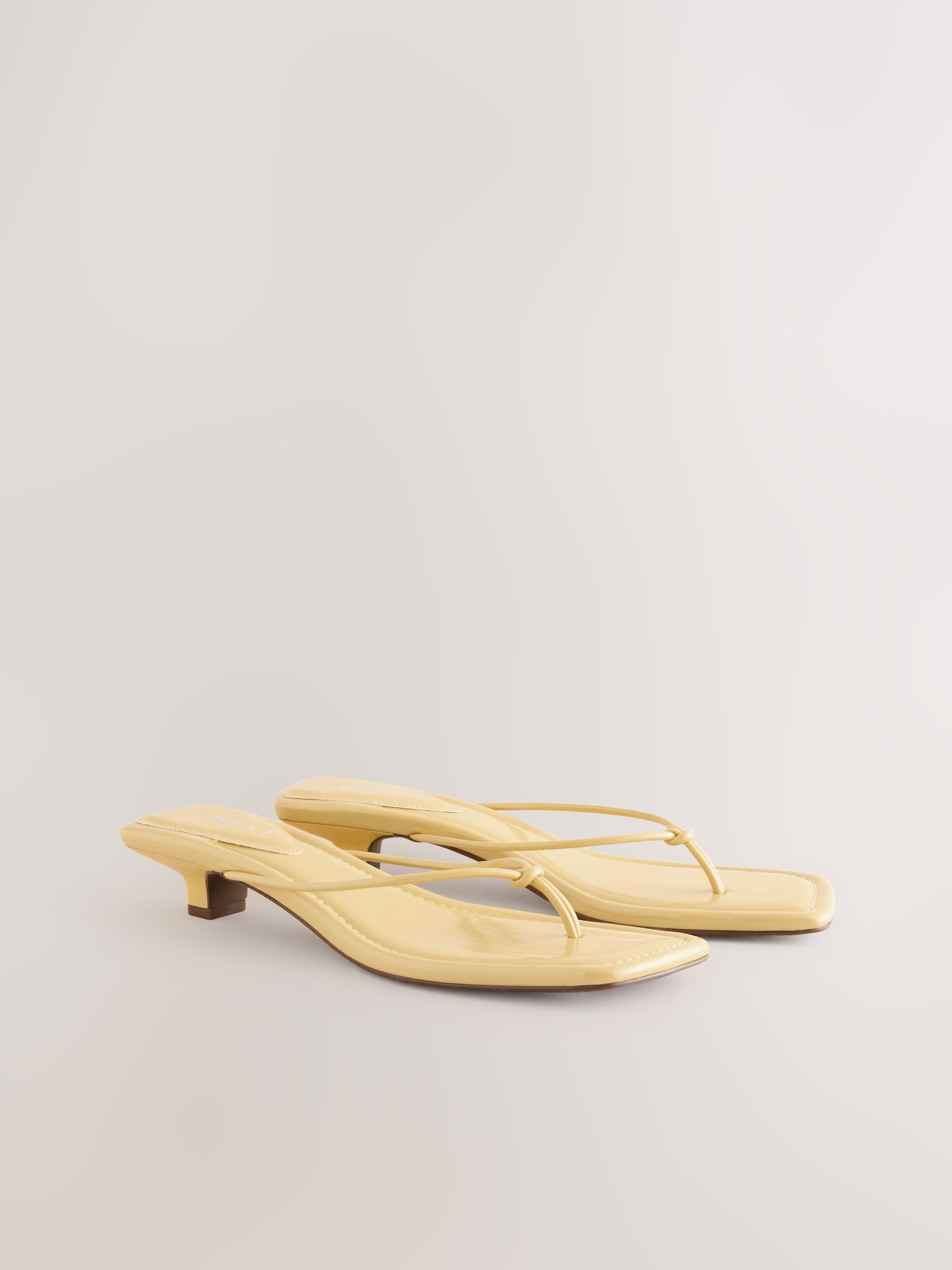 Buttermilk Forever Comfort® Square Toe Post Low Heels