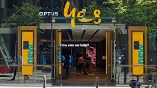 Optus storefront in Sydney, Australia