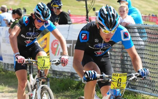 Jeremy Horgan-Kobelski rode much of the race with team-mate Sam Schultz (Gary Fisher/Subaru)