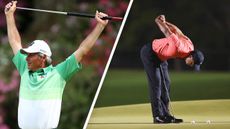 Why do golfers have back problems? Tiger Woods and Fred Couples stretching