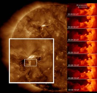 Surfer waves -- initiated in the sun, as they are in the water, by a process called a Kelvin-Helmholtz instability -- have been found in the sun's atmosphere.