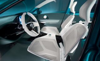 ﻿Toyota Prius C Concept interior of the car