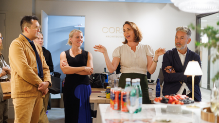 The panel hosting at Corston at What's New, What's Next 2026