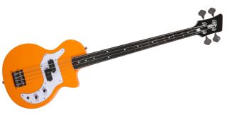 An Orange O Bass guitar