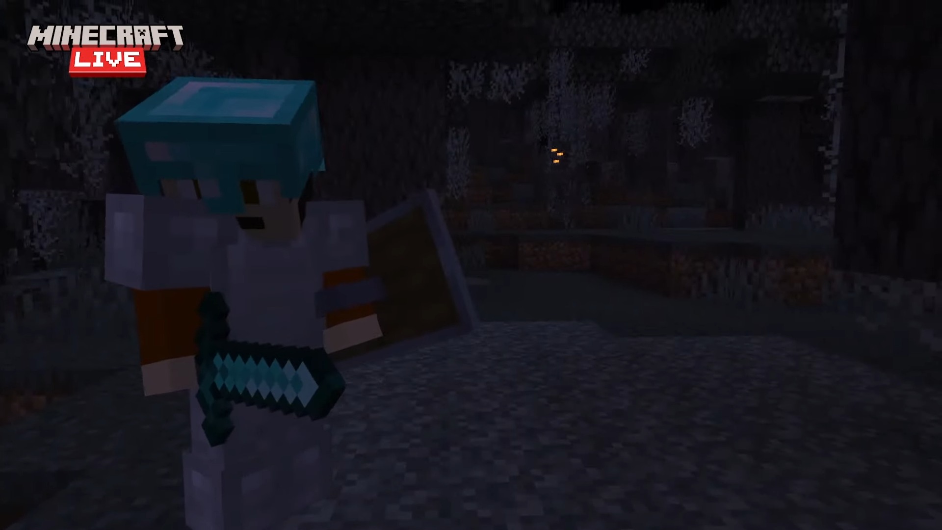 Screenshot of Minecraft Live 2024.