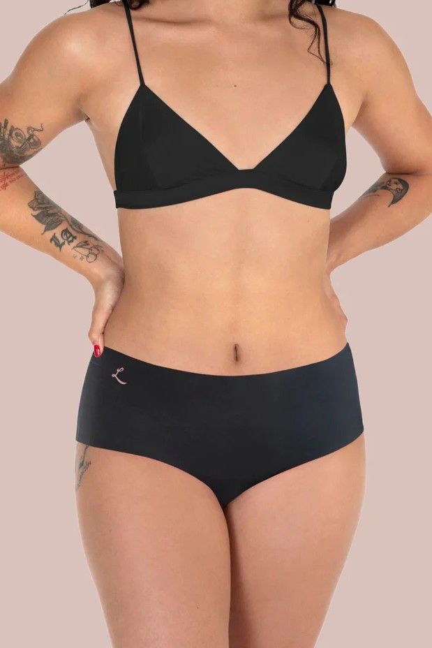 black latex underwear