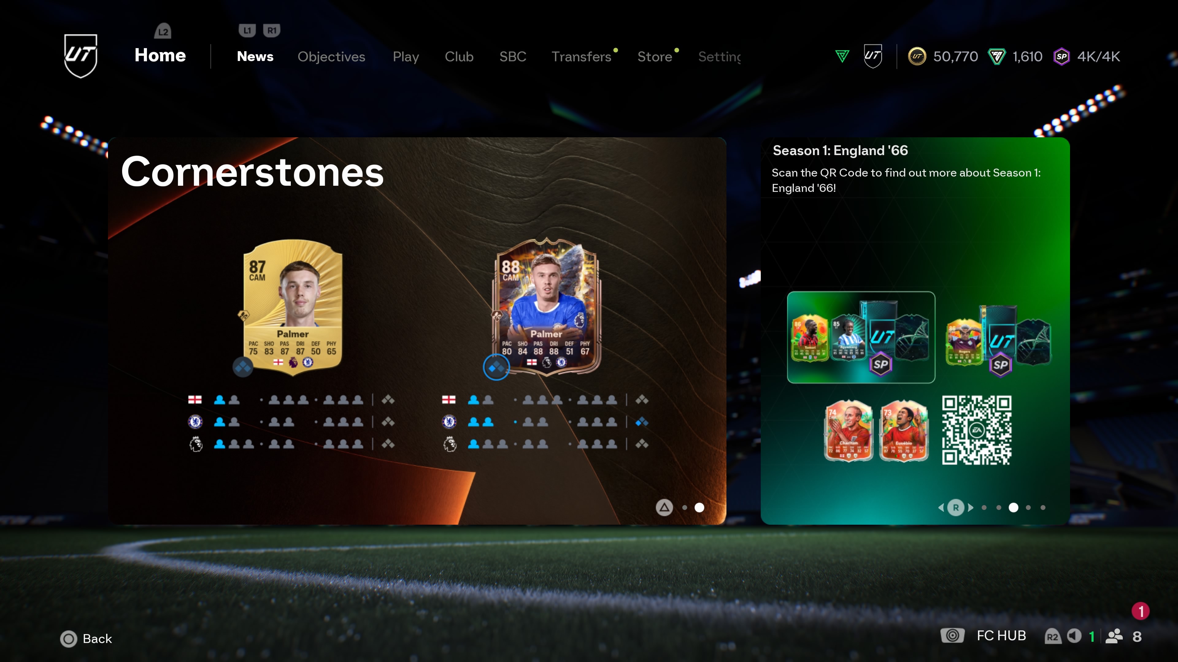 The intro screen for FC 26 Cornerstones