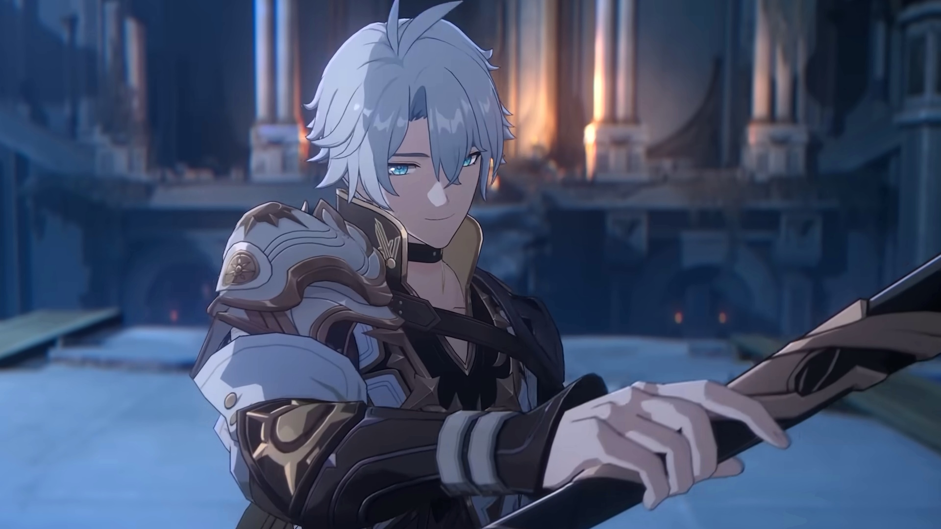 Phainon from Honkai: Star Rail holding a bat