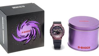 Casio G-Shock GM-2100MWG-1A Milky Way Galaxy Edition watch with box and tin