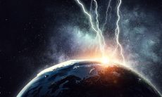 lightning striking Earth