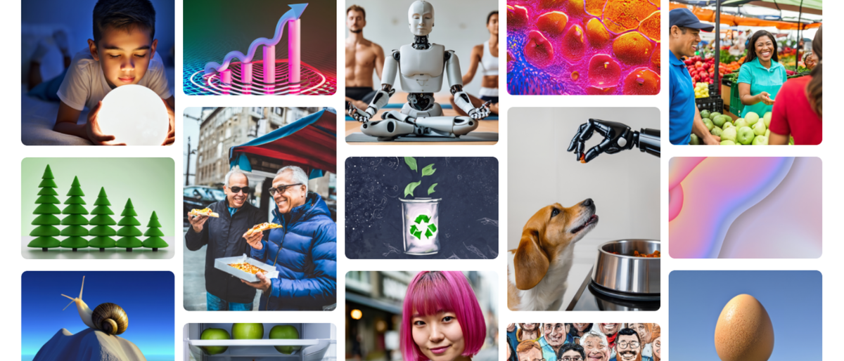 AI generated images featured on iStock&#039;s AI generator website