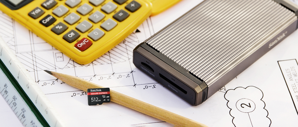 Sandisk mixed product imagery