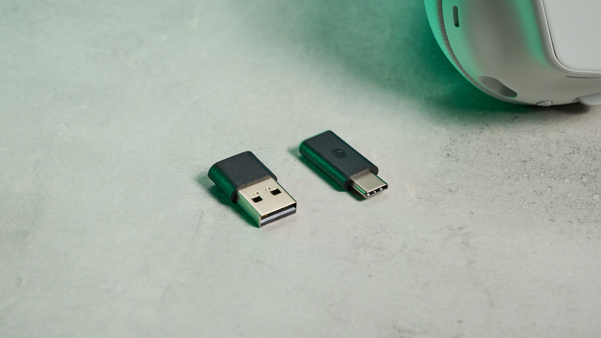 A lunar light white Alienware Pro Wireless Gaming Headset