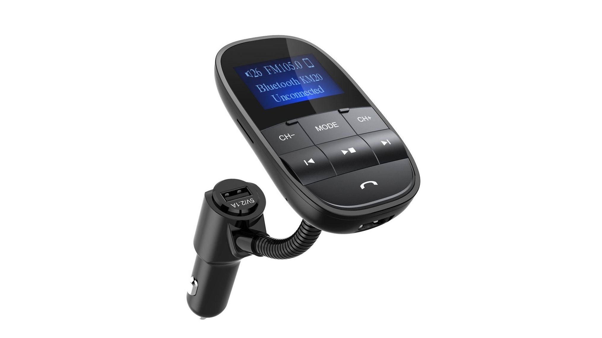 Beste Bluetooth-zender: Nulaxy Wireless In-Car Bluetooth FM Transmitter