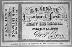 A ticket to impeachment proceedings.