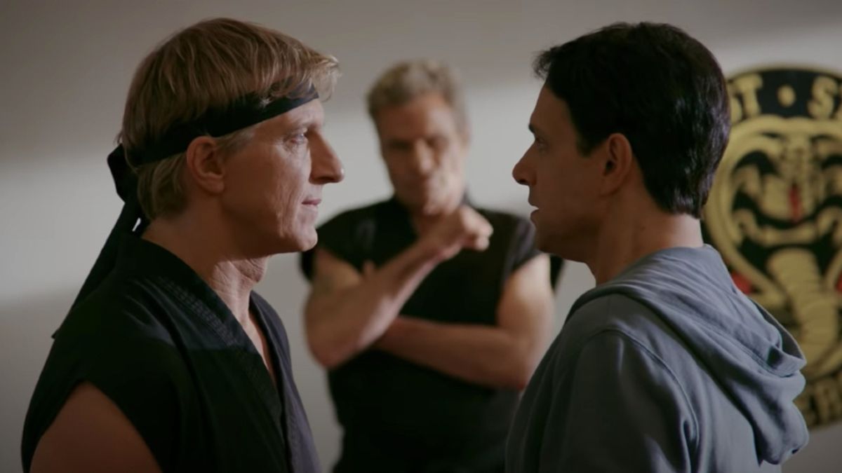 William Zabka and Ralph Macchio in Cobra Kai