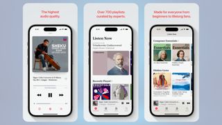 Apple Music Classical screen shots